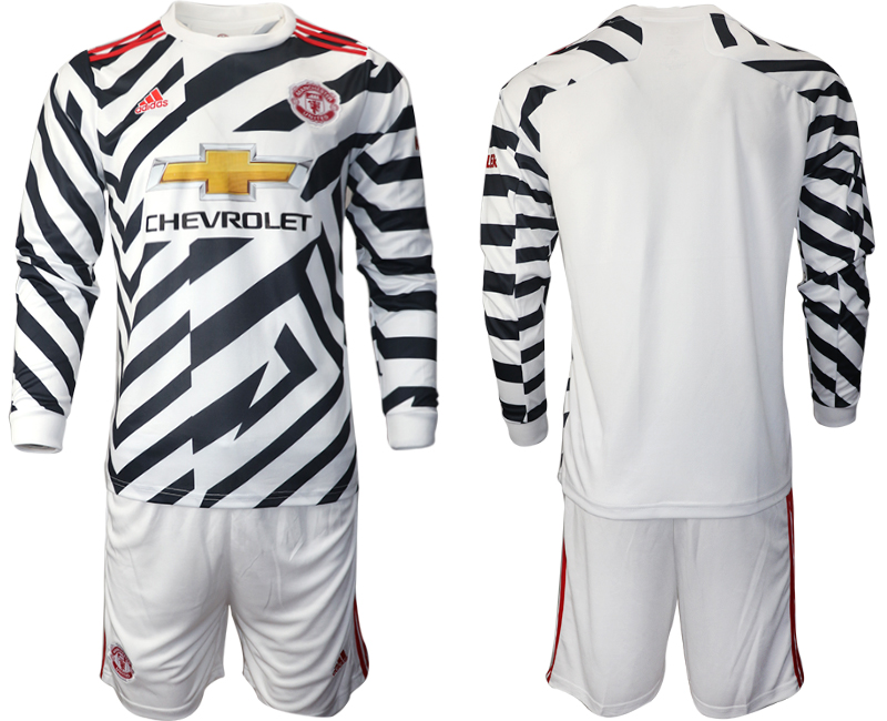 2021 Men Manchester united away long sleeve soccer jerseys->inter milan jersey->Soccer Club Jersey